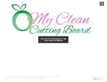 Tablet Screenshot of mycleancuttingboard.com